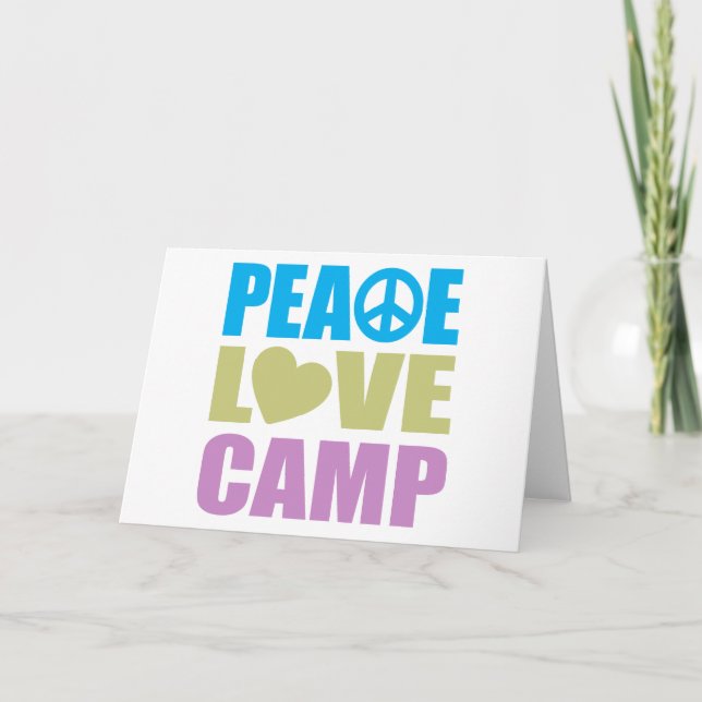 Peace Love Camp Card (Front)