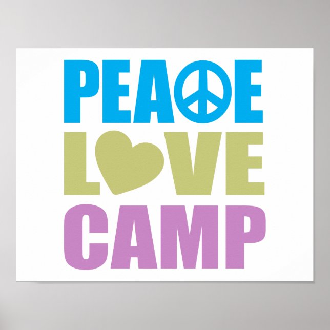 Peace Love Camp Poster (Front)