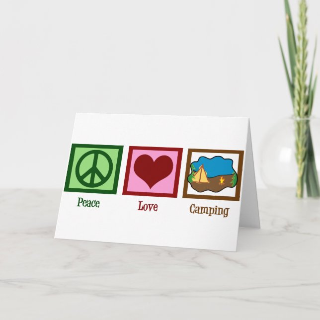 Peace Love Camping Card (Front)