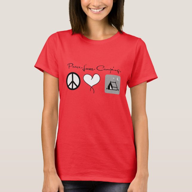 Peace Love Camping T-Shirt (Front)