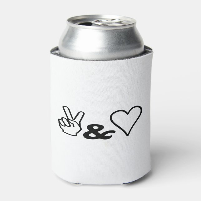 Peace & Love Can Cooler (Can Front)