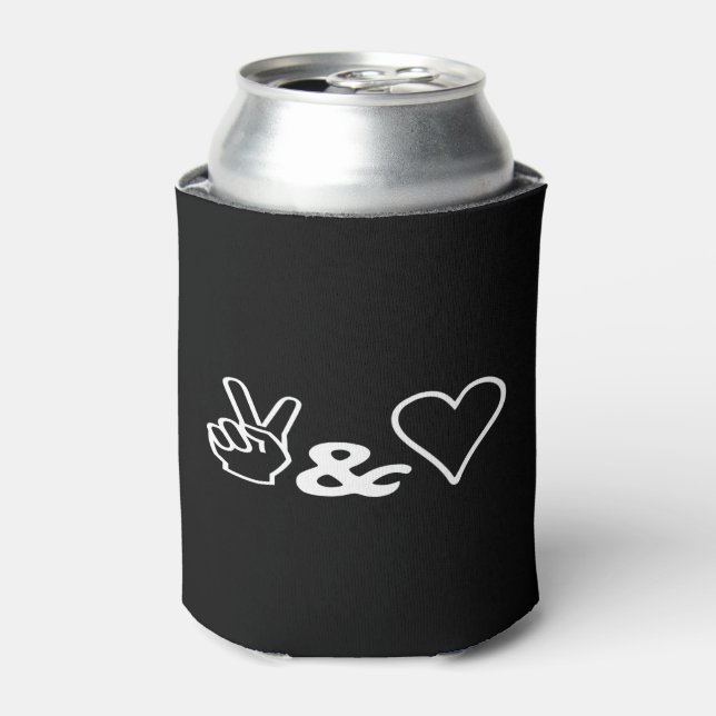 Peace & Love Can Cooler (Can Front)