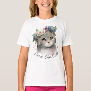 Peace love cats T-Shirt