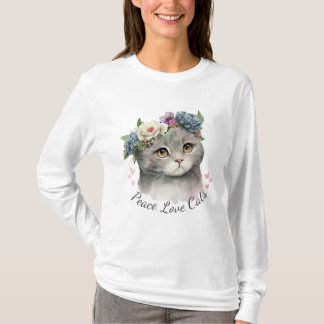Peace Love Cats T-Shirt