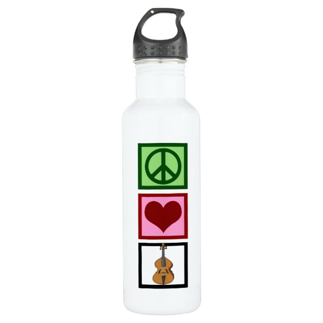 Peace Love Cello 710 Ml Water Bottle (Front)