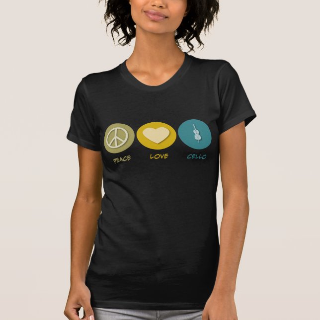 Peace Love Cello T-Shirt (Front)
