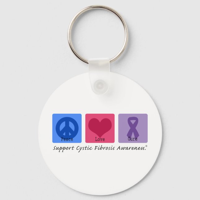Peace Love CF Key Ring (Front)