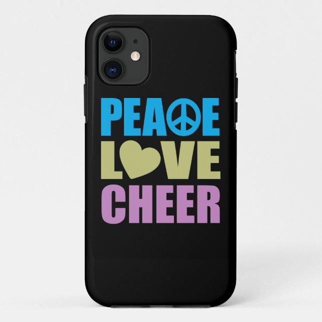 Peace Love Cheer Case-Mate iPhone Case (Back)