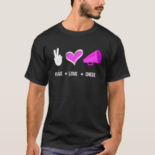 Peace Love Cheer Cheerleading Cheerleading Cheer T-Shirt
