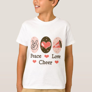 Peace Love Cheer Kids T shirt