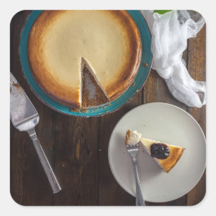 Peace Love Cheescake Square Sticker