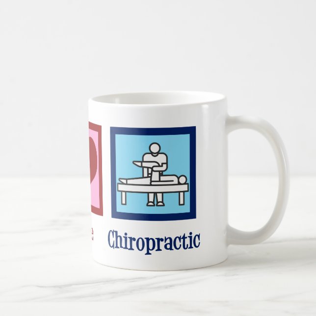 Peace Love Chiropractic Coffee Mug (Right)
