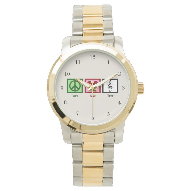 Peace Love Choir Watch (Front)