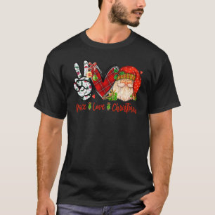 Peace Love Christmas Santa Happy Xmas T-Shirt