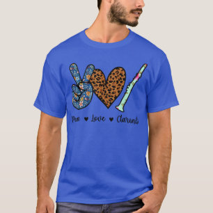 Peace Love Clarinets Leopard T-Shirt