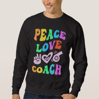 PEACE LOVE COACH Retro Trainer Groovy Back To Scho Sweatshirt