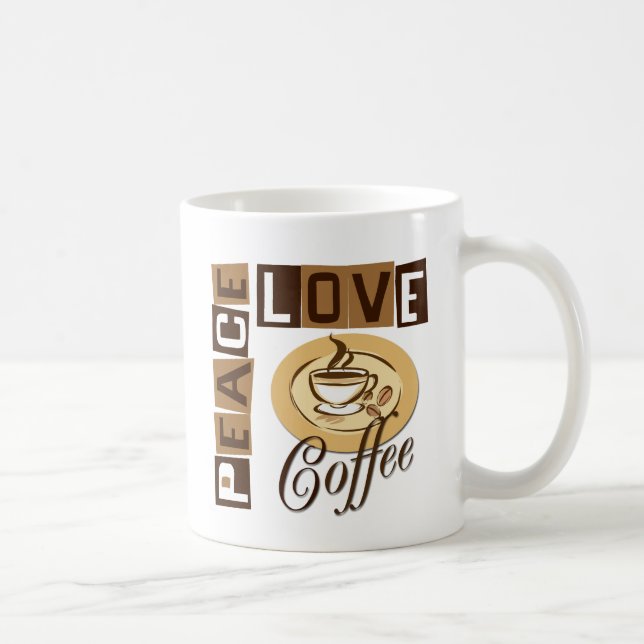 PEACE LOVE COFFEE MUG (Right)