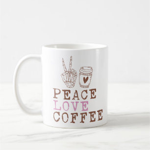 Peace Love Coffee Mug