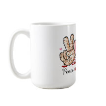 Peace, Love, Coffee Mug: Sip with Style ☕