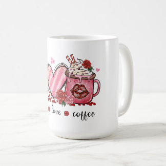 Peace, Love, Coffee Mug: Sip with Style ☕ Mug