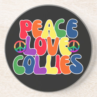 Peace Love Collies Coaster