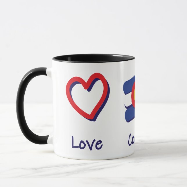 Peace Love Colorado Mug (Left)