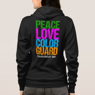 Peace Love Colour Guard Custom Hoodie
