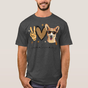 Peace Love Corgi T-Shirt