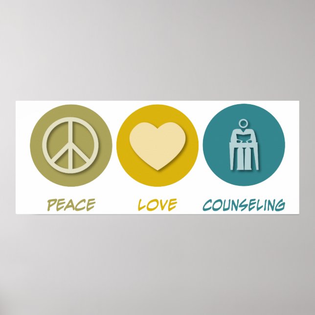 Peace Love Counseling Poster (Front)