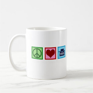 Peace Love Court Reporting Coffee Mug