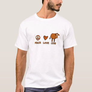 peace love cow T-Shirt