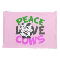 Peace Love Cows (pink)