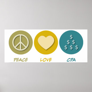 Peace Love CPA Poster
