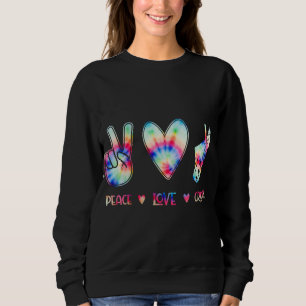 Peace Love Crocs Funny Gift for Family Xmas Pyjama Sweatshirt