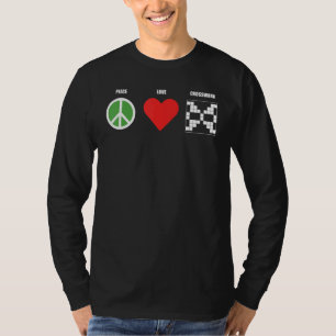 Peace Love Crossword Puzzle T-Shirt