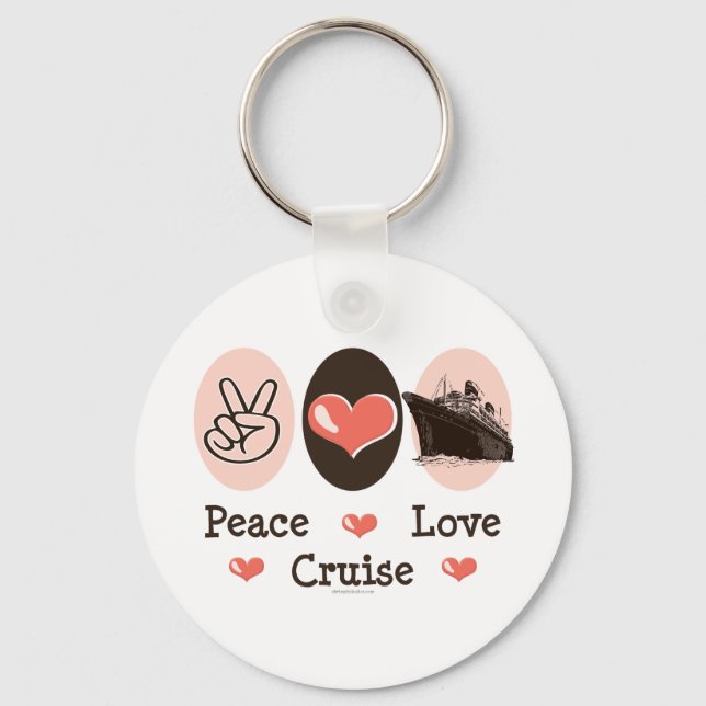 Peace Love Cruise Keychain (Front)