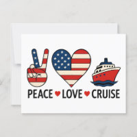 Peace Love Cruise USA Vacation Vibes