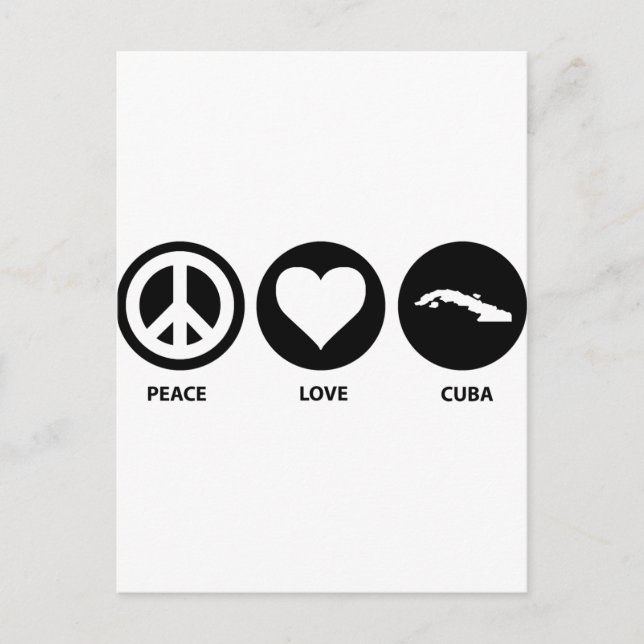 Peace Love Cuba Postcard (Front)