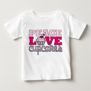 Peace, Love & Cupcakes! Baby T-Shirt