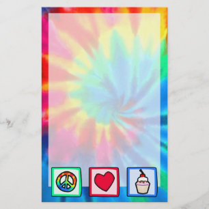 Peace, Love, Cupcakes Stationery