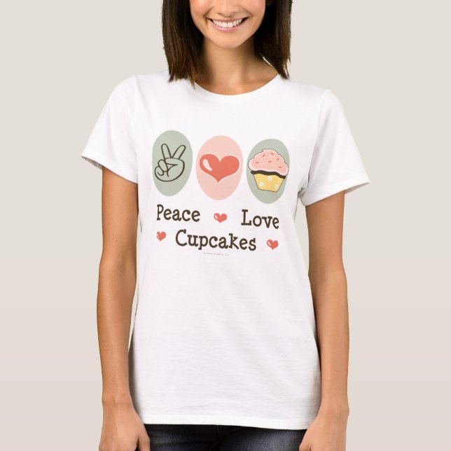 Peace Love Cupcakes Tank Top (Front)