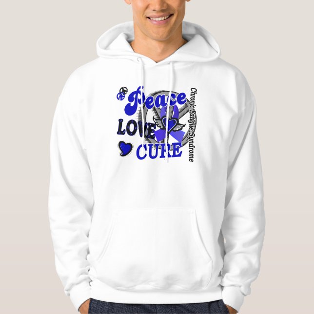 Peace Love Cure 2 CFS Hoodie (Front)