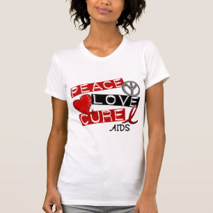 Peace, Love, Cure AIDS T-Shirt