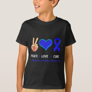 Peace Love Cure Alopecia Areata Awareness T-Shirt
