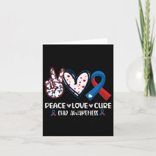 Peace Love Cure Chd Heart Disease Awareness Men Wo Card