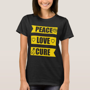 Peace Love Cure Childhood Cancer Awareness 1 T-Shirt