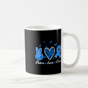 Peace Love Cure Diabetes Awareness Men Women Kids  Coffee Mug