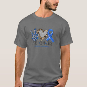 Peace Love Cure Diabetes Awareness Survivor Warrio T-Shirt