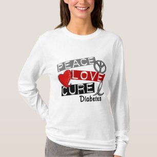 PEACE LOVE CURE DIABETES T-Shirt
