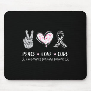 Peace Love Cure Ehlers-danlos Syndrome Awareness M Mouse Pad